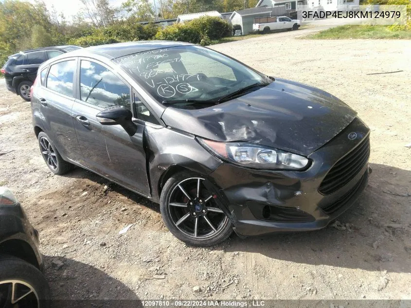 2019 Ford Fiesta Se VIN: 3FADP4EJ8KM124979 Lot: 12097810