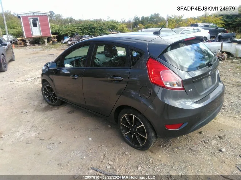 2019 Ford Fiesta Se VIN: 3FADP4EJ8KM124979 Lot: 12097810