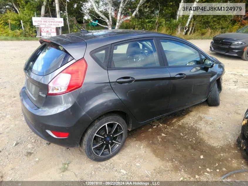 2019 Ford Fiesta Se VIN: 3FADP4EJ8KM124979 Lot: 12097810