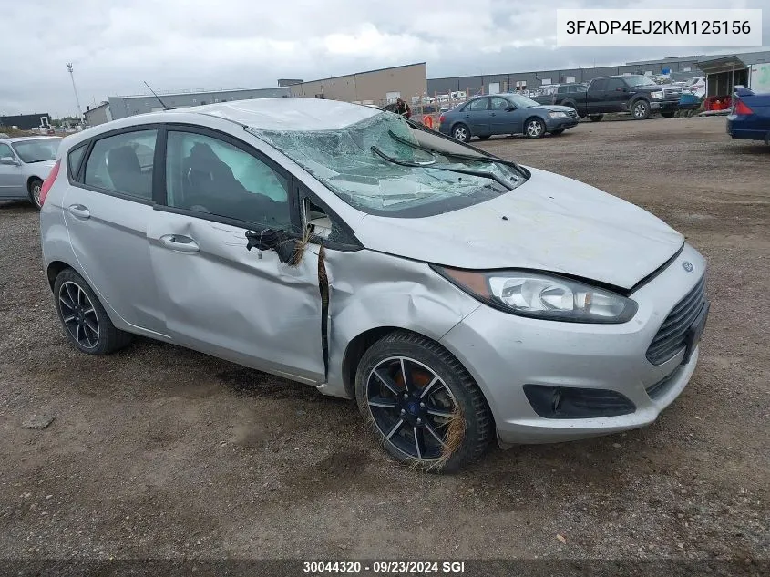 2019 Ford Fiesta Se VIN: 3FADP4EJ2KM125156 Lot: 30044320