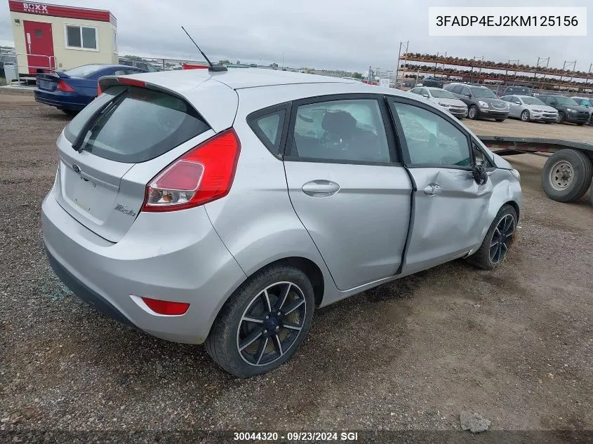 2019 Ford Fiesta Se VIN: 3FADP4EJ2KM125156 Lot: 30044320