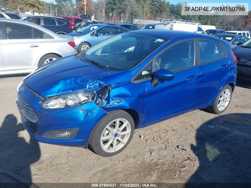 2019 Ford Fiesta Se VIN: 3FADP4EJ9KM150796 Lot: 37985527