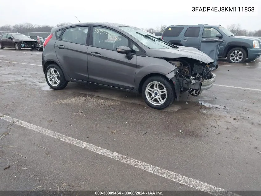 3FADP4EJ8KM111858 2019 Ford Fiesta Se