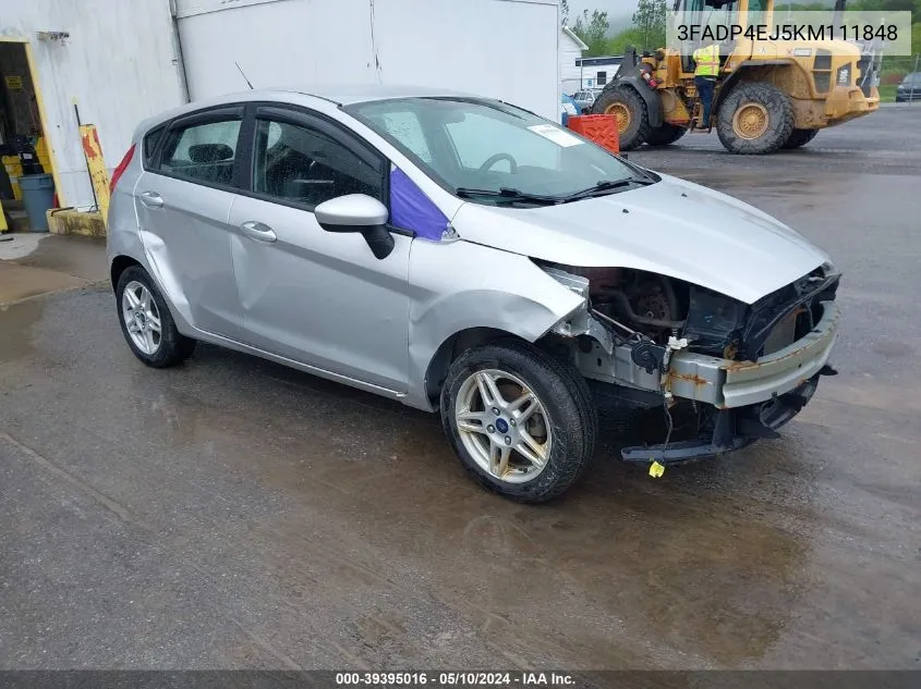 2019 Ford Fiesta Se VIN: 3FADP4EJ5KM111848 Lot: 39395016