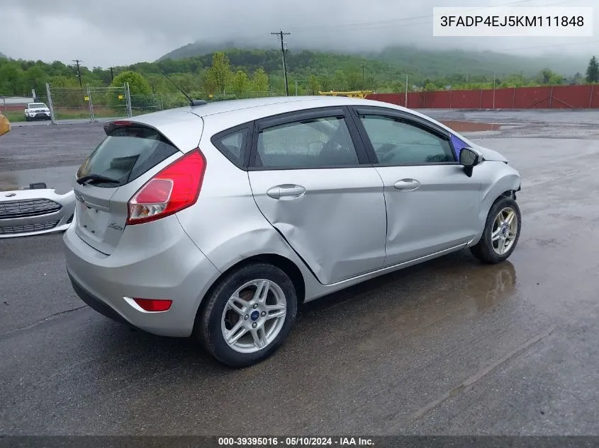 2019 Ford Fiesta Se VIN: 3FADP4EJ5KM111848 Lot: 39395016