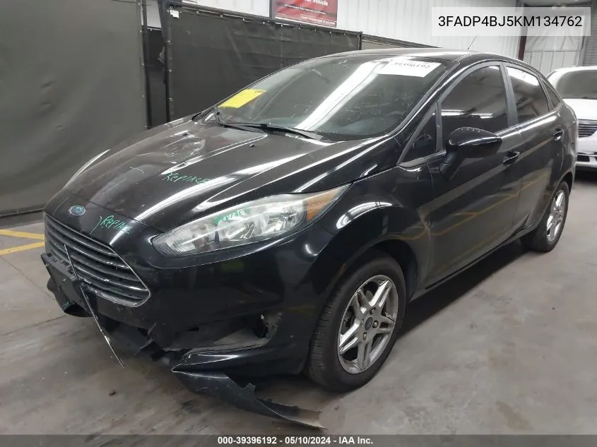 2019 Ford Fiesta Se VIN: 3FADP4BJ5KM134762 Lot: 39396192