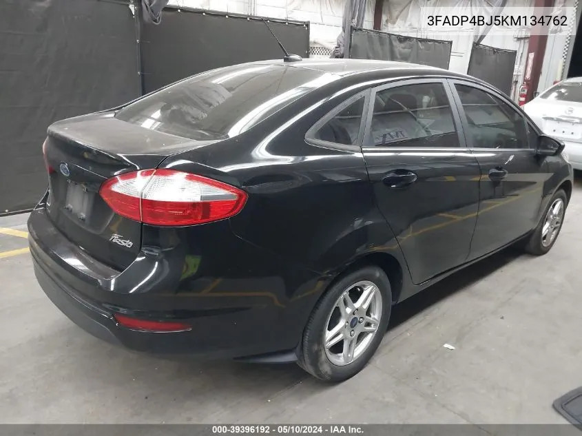 2019 Ford Fiesta Se VIN: 3FADP4BJ5KM134762 Lot: 39396192