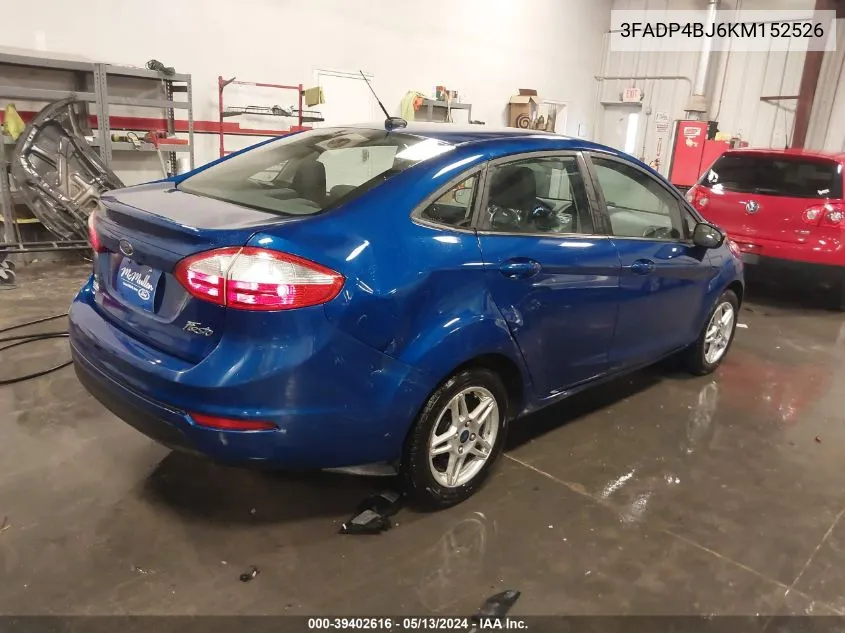 3FADP4BJ6KM152526 2019 Ford Fiesta Se