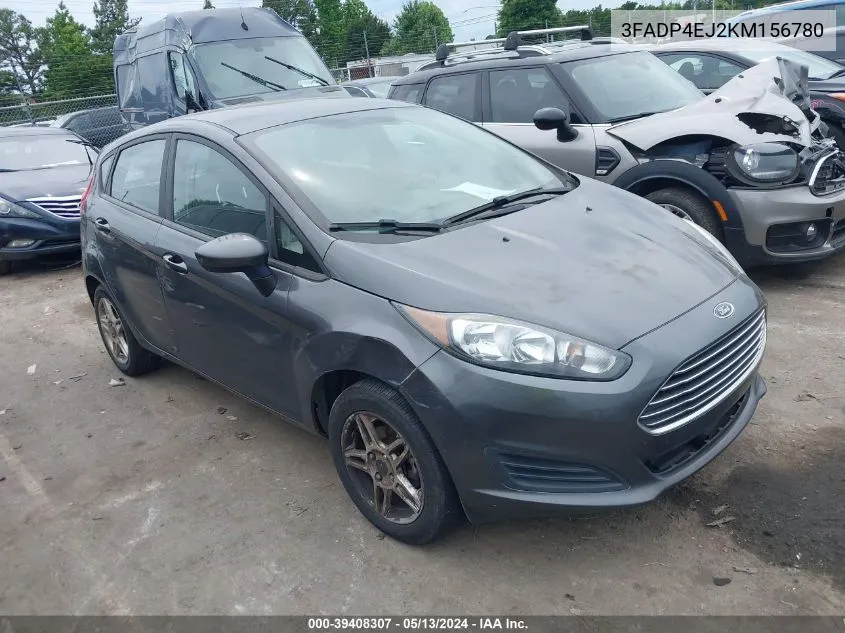 2019 Ford Fiesta Se VIN: 3FADP4EJ2KM156780 Lot: 39408307