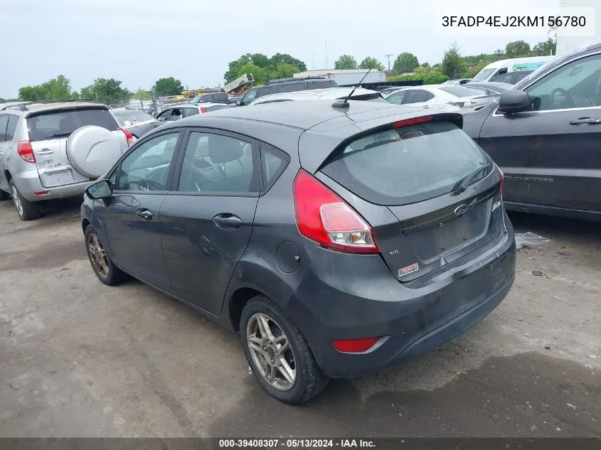 3FADP4EJ2KM156780 2019 Ford Fiesta Se