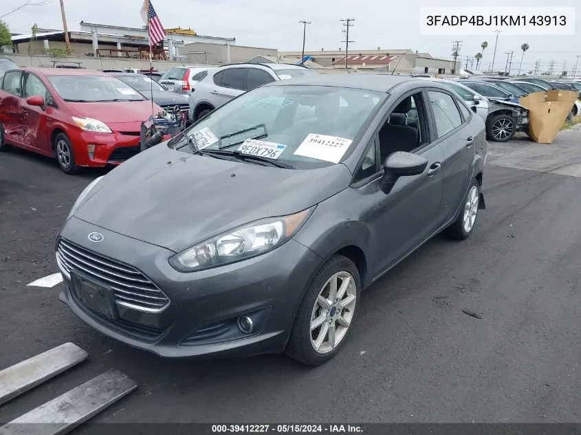 3FADP4BJ1KM143913 2019 Ford Fiesta Se