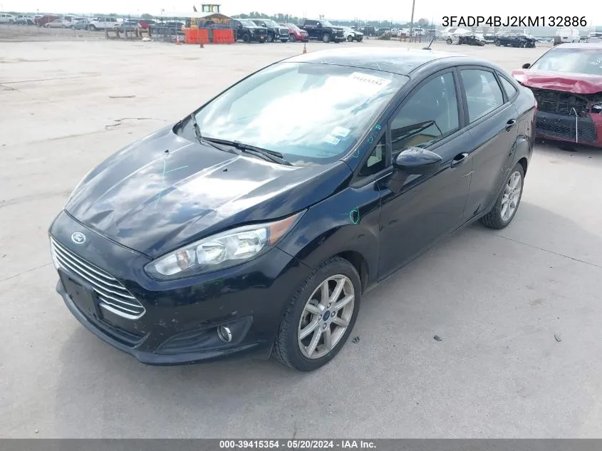 2019 Ford Fiesta Se VIN: 3FADP4BJ2KM132886 Lot: 39415354