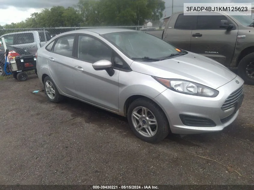 2019 Ford Fiesta Se VIN: 3FADP4BJ1KM125623 Lot: 39430221