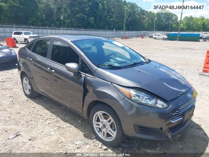 2019 Ford Fiesta Se VIN: 3FADP4BJ4KM164447 Lot: 39433843