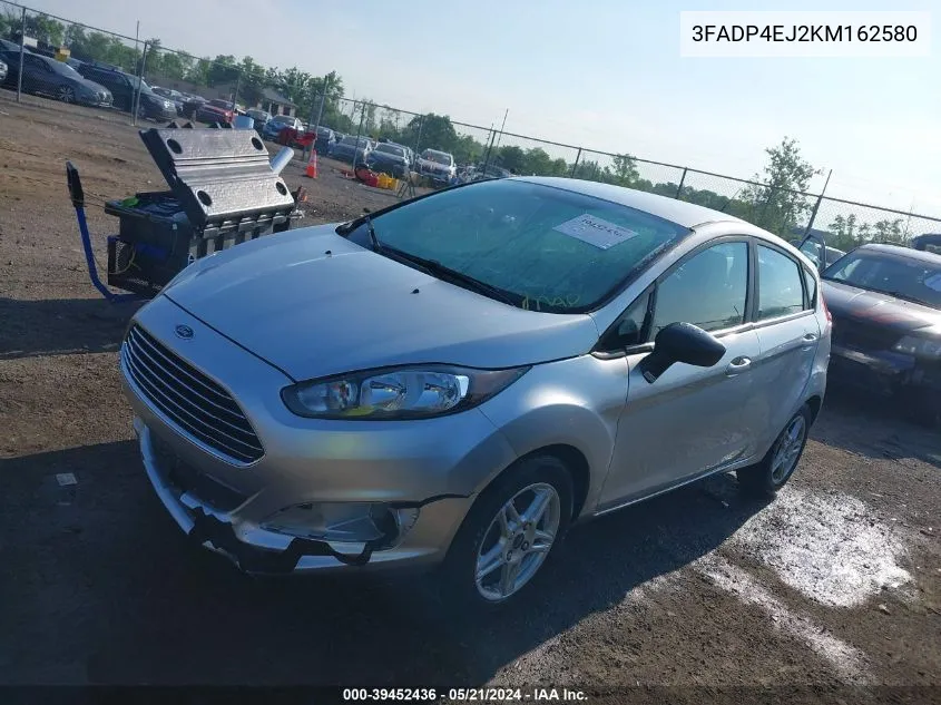 2019 Ford Fiesta Se VIN: 3FADP4EJ2KM162580 Lot: 39452436