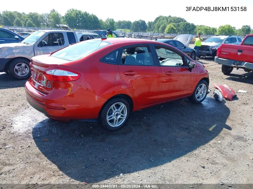 3FADP4BJ8KM153158 2019 Ford Fiesta Se