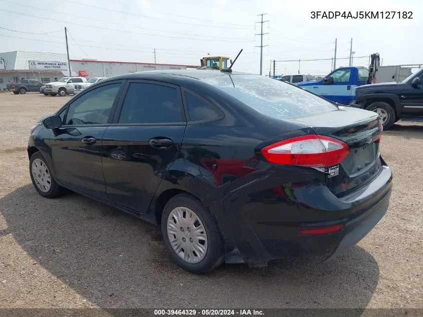 3FADP4AJ5KM127182 2019 Ford Fiesta S