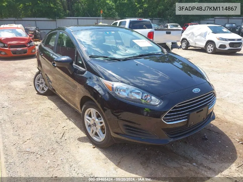 3FADP4BJ7KM114867 2019 Ford Fiesta Se