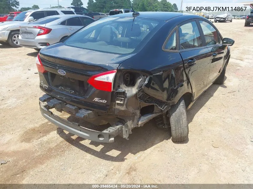 3FADP4BJ7KM114867 2019 Ford Fiesta Se