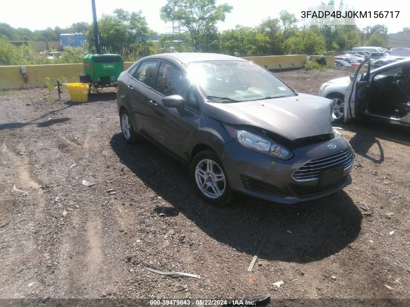 2019 Ford Fiesta Se VIN: 3FADP4BJ0KM156717 Lot: 39479843