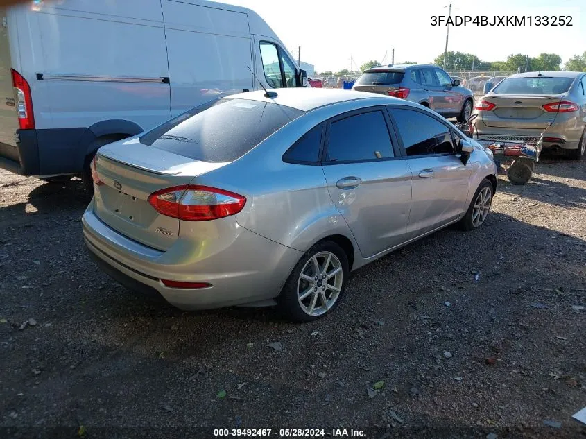 3FADP4BJXKM133252 2019 Ford Fiesta Se