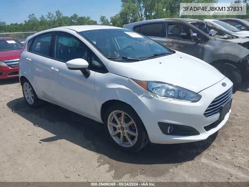 2019 Ford Fiesta Se VIN: 3FADP4EJ8KM137831 Lot: 39496369