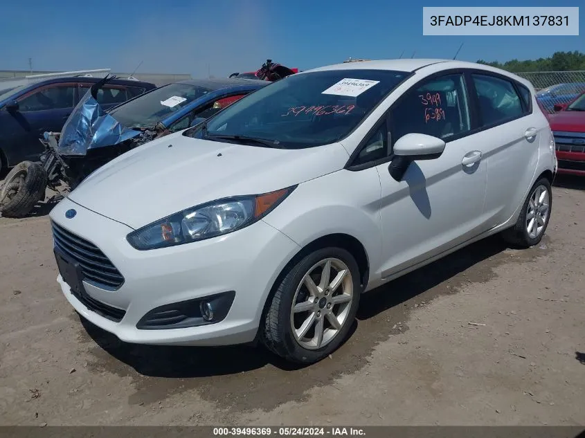 2019 Ford Fiesta Se VIN: 3FADP4EJ8KM137831 Lot: 39496369