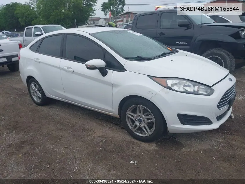 2019 Ford Fiesta Se VIN: 3FADP4BJ8KM165844 Lot: 39496521