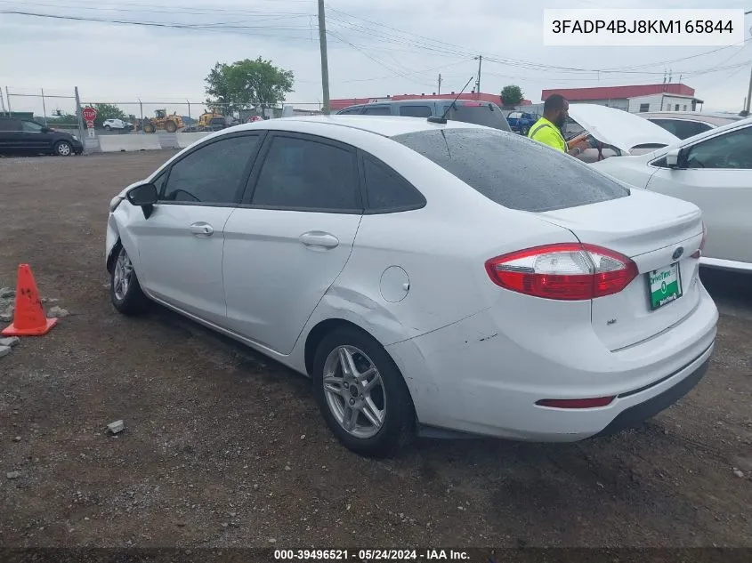 2019 Ford Fiesta Se VIN: 3FADP4BJ8KM165844 Lot: 39496521