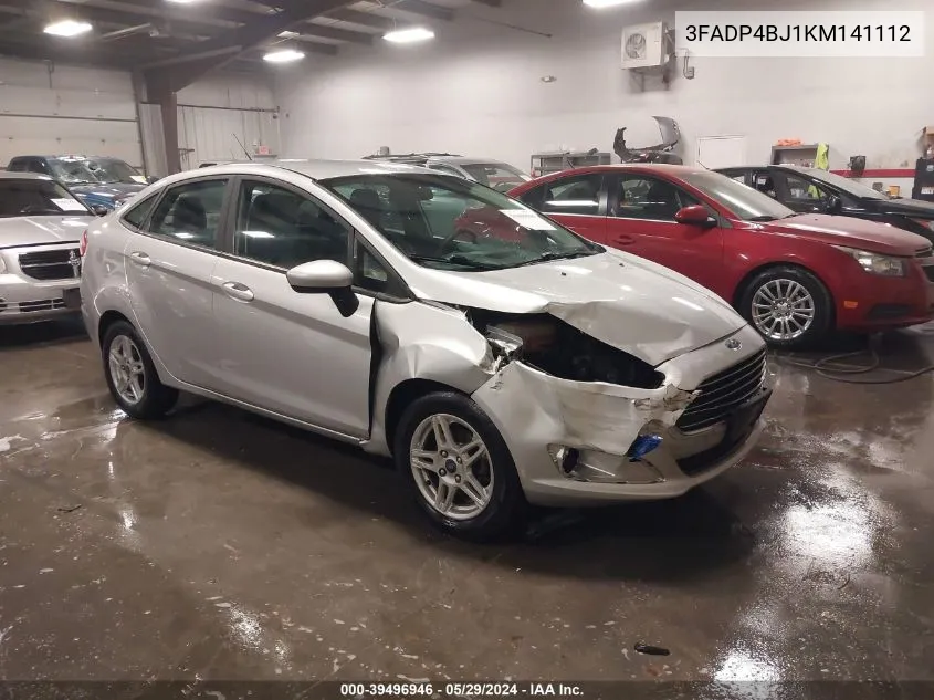 2019 Ford Fiesta Se VIN: 3FADP4BJ1KM141112 Lot: 39496946