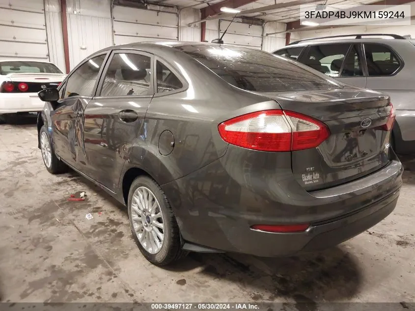 2019 Ford Fiesta Se VIN: 3FADP4BJ9KM159244 Lot: 39497127