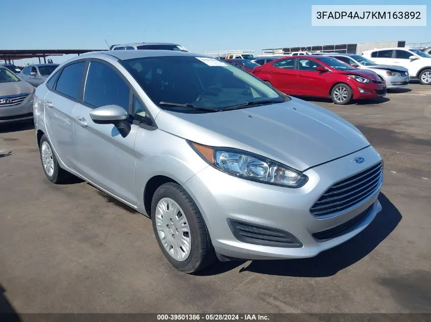 3FADP4AJ7KM163892 2019 Ford Fiesta S