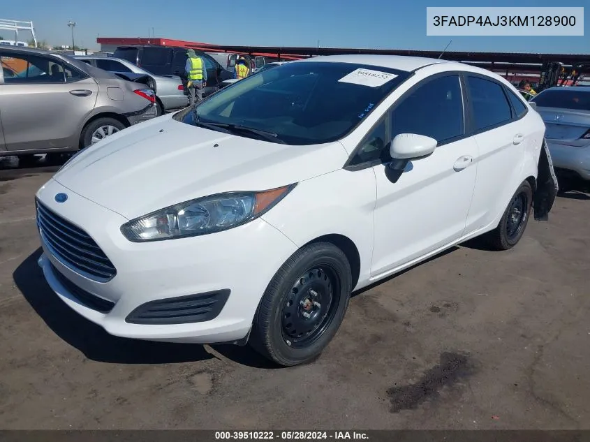 3FADP4AJ3KM128900 2019 Ford Fiesta S