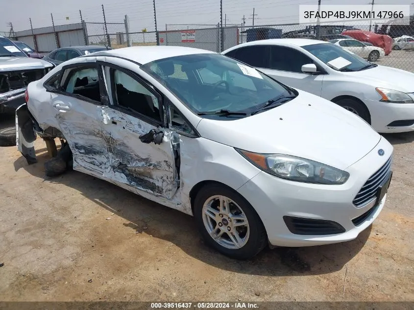 2019 Ford Fiesta Se VIN: 3FADP4BJ9KM147966 Lot: 39516437