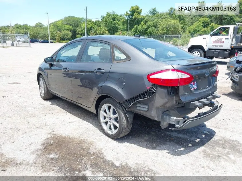 3FADP4BJ4KM103163 2019 Ford Fiesta Se