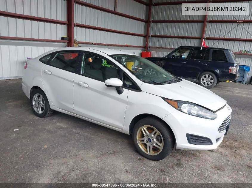 2019 Ford Fiesta Se VIN: 3FADP4BJ8KM128342 Lot: 39547596