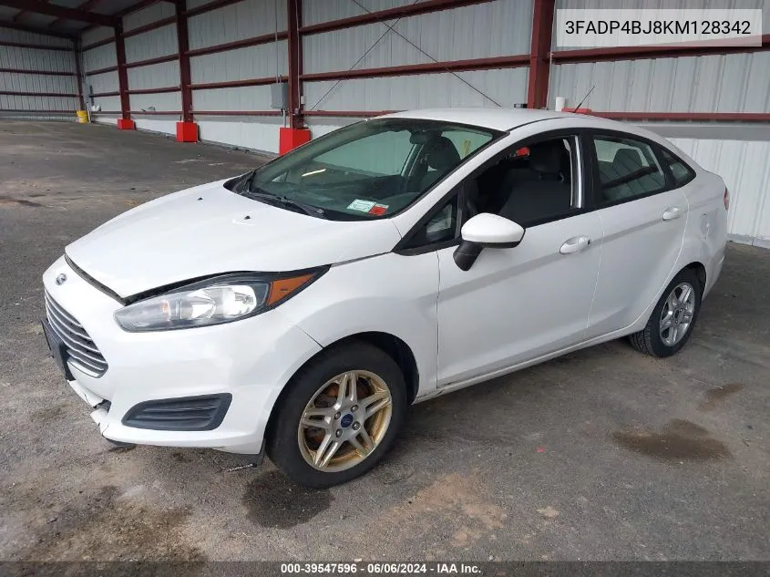 2019 Ford Fiesta Se VIN: 3FADP4BJ8KM128342 Lot: 39547596