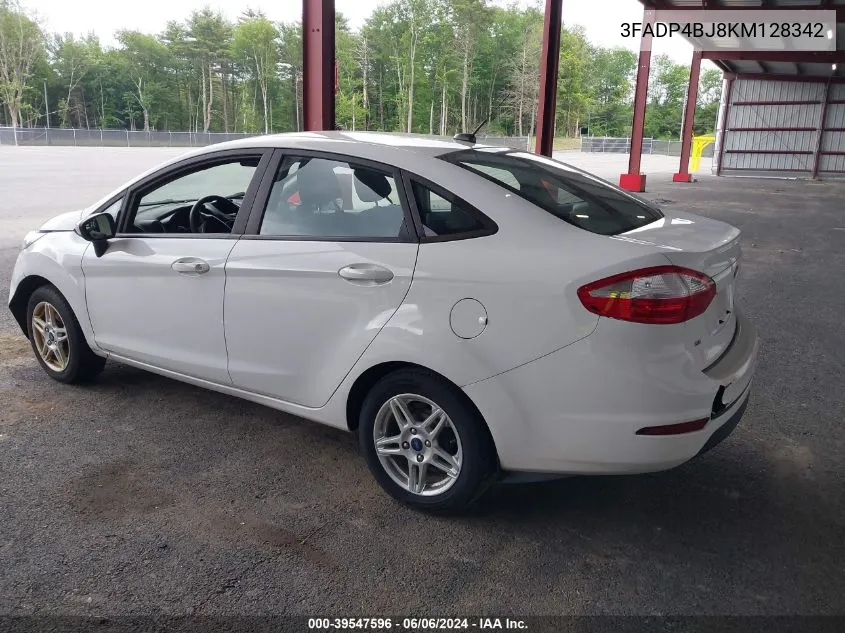 2019 Ford Fiesta Se VIN: 3FADP4BJ8KM128342 Lot: 39547596