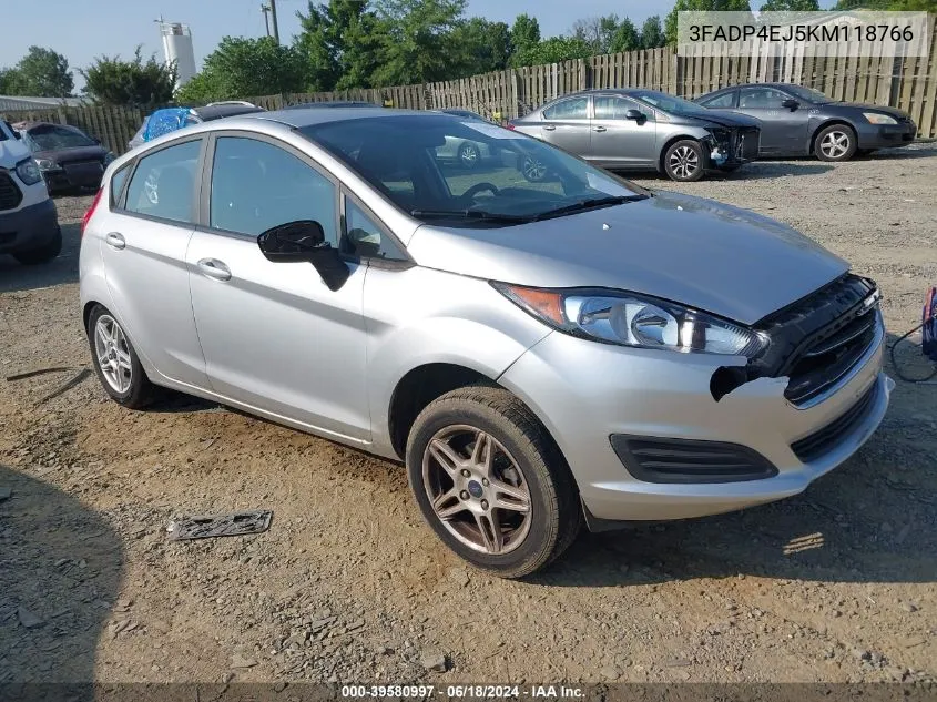 2019 Ford Fiesta Se VIN: 3FADP4EJ5KM118766 Lot: 39580997