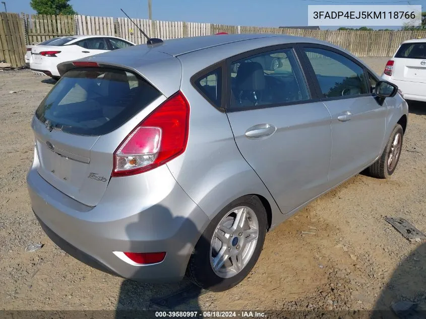 3FADP4EJ5KM118766 2019 Ford Fiesta Se