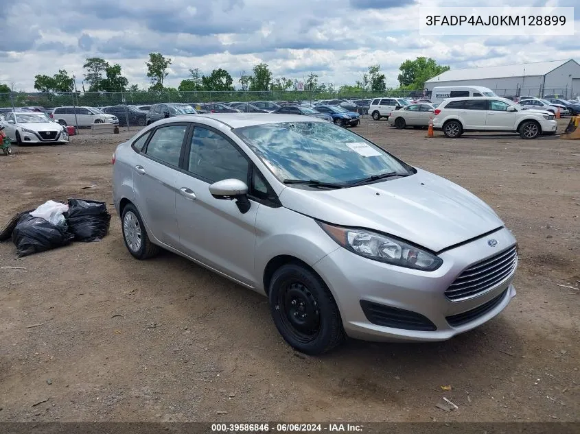 2019 Ford Fiesta S VIN: 3FADP4AJ0KM128899 Lot: 39586846