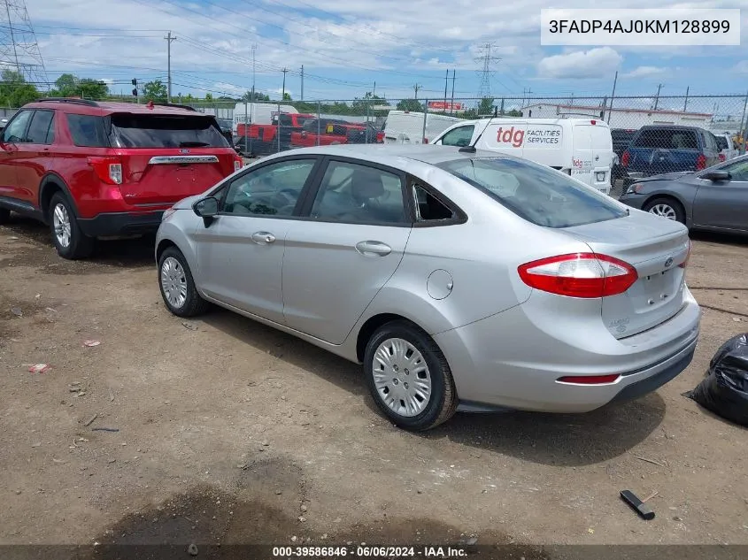 2019 Ford Fiesta S VIN: 3FADP4AJ0KM128899 Lot: 39586846