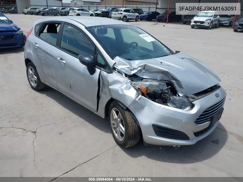 2019 Ford Fiesta Se VIN: 3FADP4EJ3KM163091 Lot: 39594084