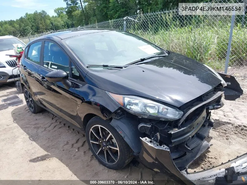 2019 Ford Fiesta Se VIN: 3FADP4EJ9KM146554 Lot: 39603370