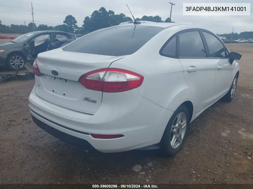 3FADP4BJ3KM141001 2019 Ford Fiesta Se