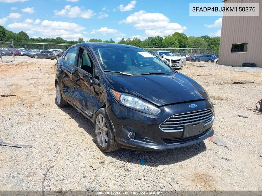 3FADP4BJ3KM150376 2019 Ford Fiesta Se