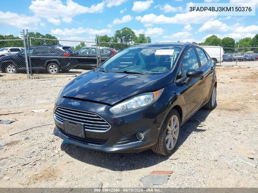 2019 Ford Fiesta Se VIN: 3FADP4BJ3KM150376 Lot: 39612260