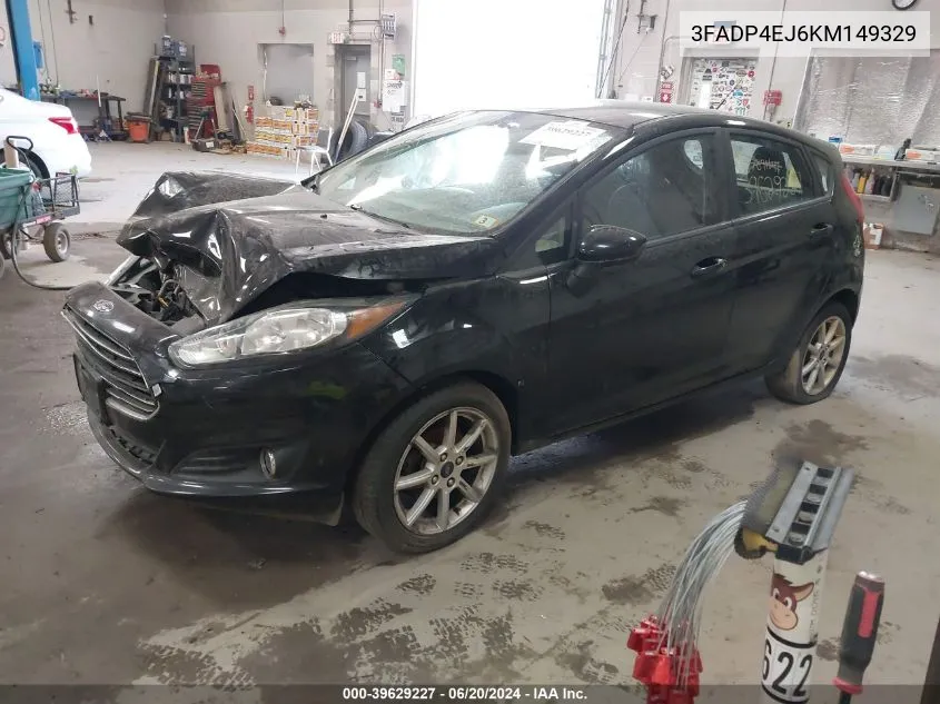 2019 Ford Fiesta Se VIN: 3FADP4EJ6KM149329 Lot: 39629227