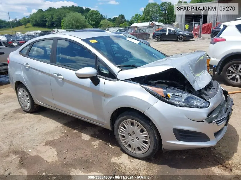 3FADP4AJ0KM109270 2019 Ford Fiesta S