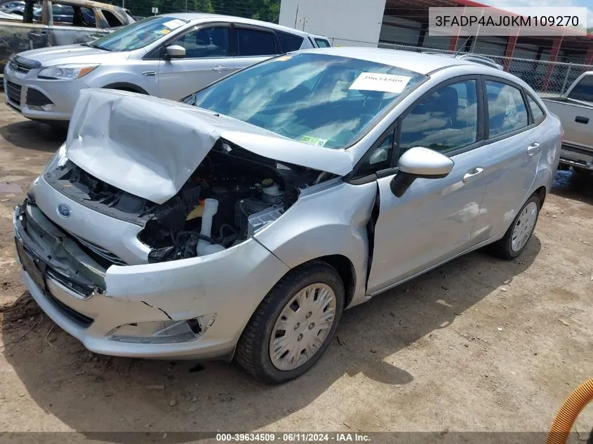 3FADP4AJ0KM109270 2019 Ford Fiesta S